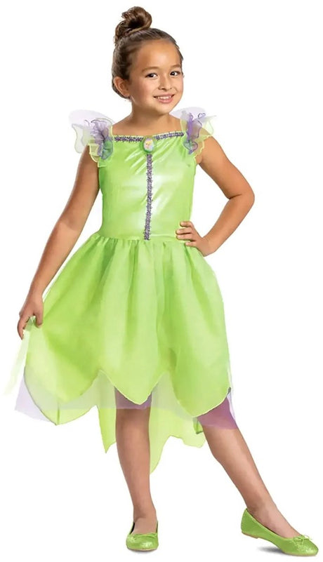 Disguise disney - tinker bell, tinker bell kjole klassisk, størrelse xs (3t-4t år), piger