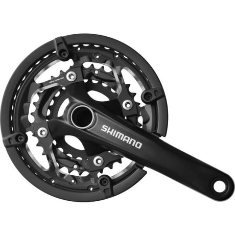Shimano kranksæt 3 x 10-speed trekking FC-T551 med 175 mm krankarm 44-32-24t - inkl. BB52 - sort