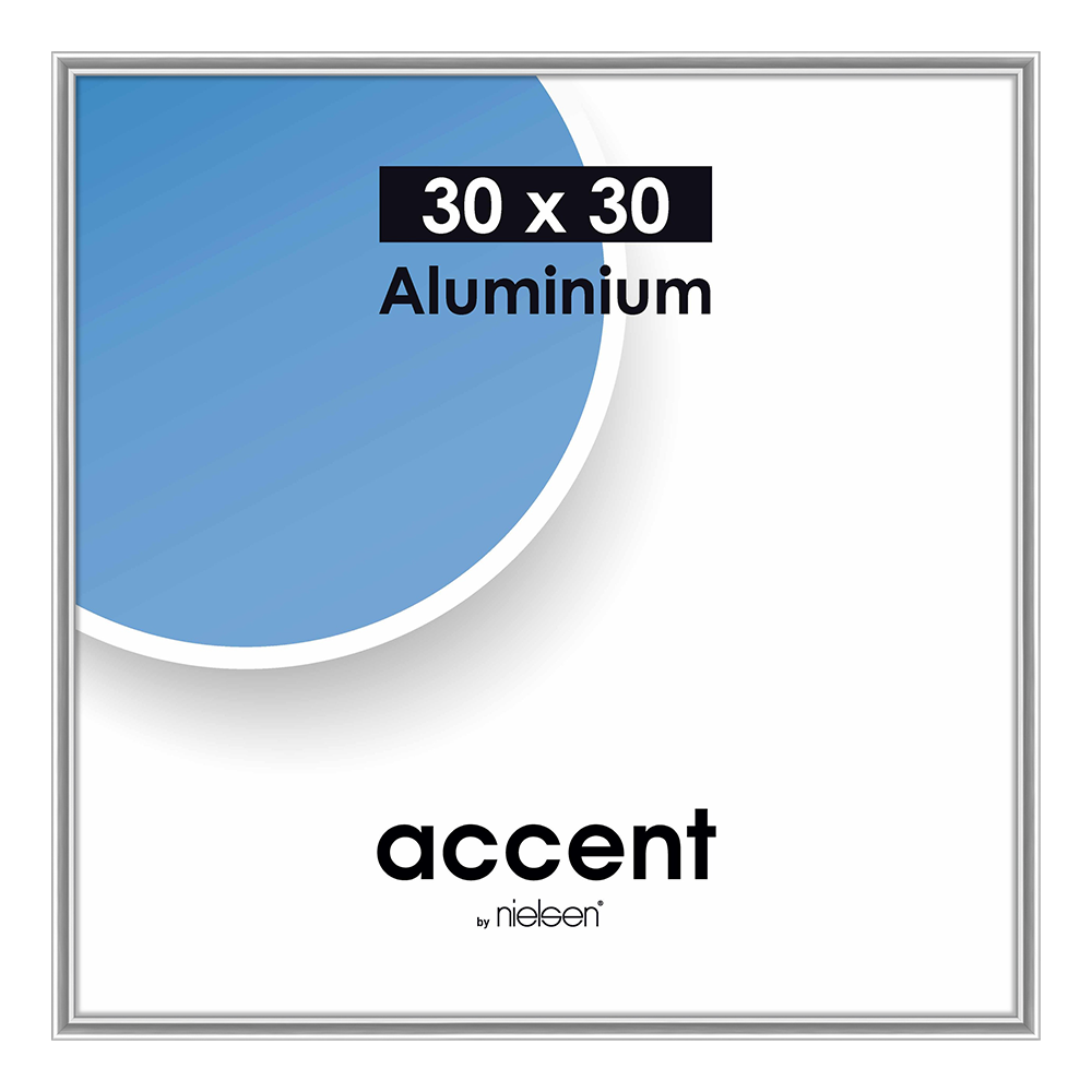 Nielsen design nielsen fotoramme 54123 accent blank sølv 30x30 cm