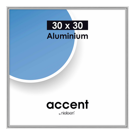 Nielsen design nielsen fotoramme 54123 accent blank sølv 30x30 cm