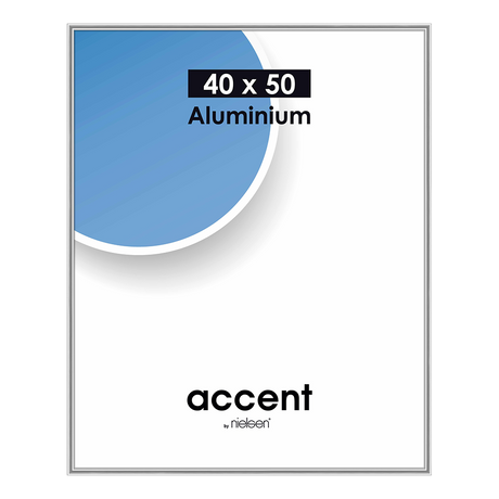 Nielsen design nielsen fotoramme 52524 accent mat sølv 40x50 cm