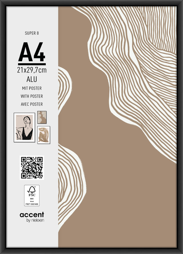 Nielsen design nielsen fotoramme 5421126 super 8 sort 21x29,7 cm