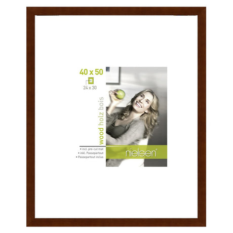 Nielsen design nielsen fotoramme 8988021 apollon sort 40x50 24x30 cm