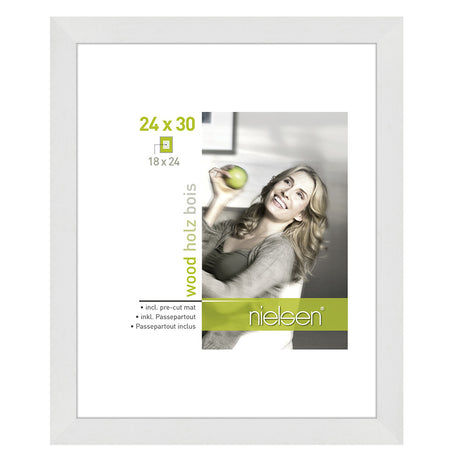 Nielsen design nielsen fotoramme 8988007 apollon hvid 24x30 18x24 cm
