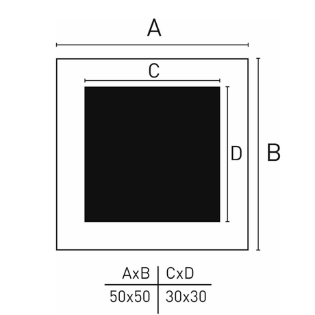 Nielsen design nielsen fotoramme 8988054 apollon hvid 50x50 30x30 cm