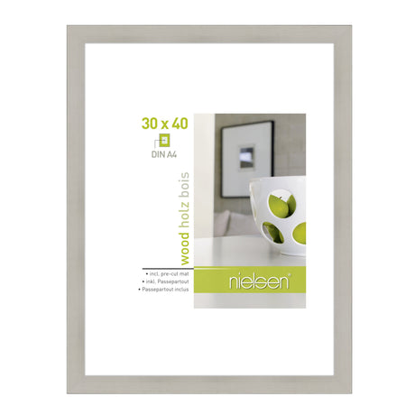 Nielsen design nielsen fotoramme 8988020 apollon sølv 30x40 cm