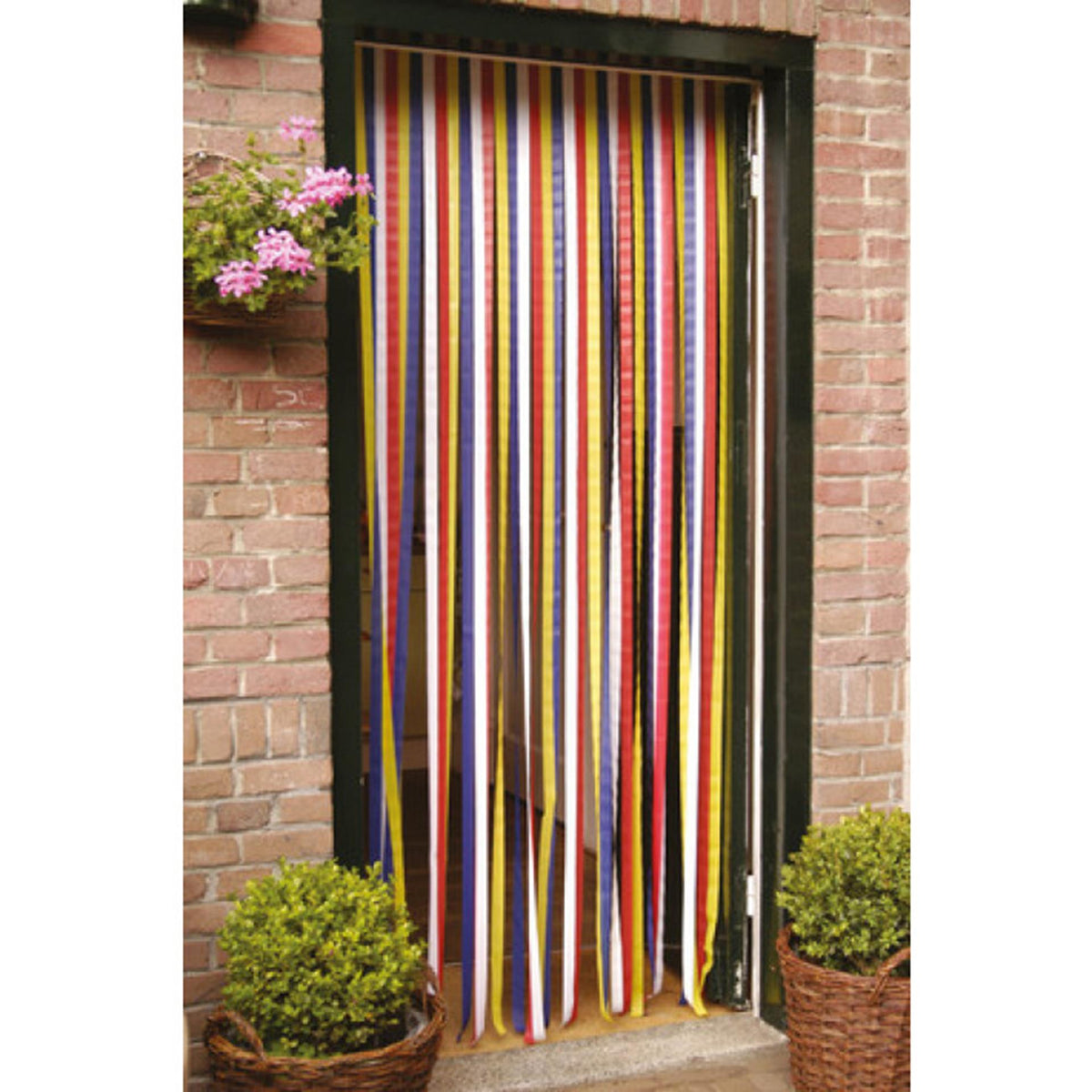 Fluegardin lavet af bånd ca. 90x210cm, 36 strimler af plast