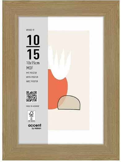 Nielsen design nielsen fotoramme 3211204 træ 19 natur 10x15 cm