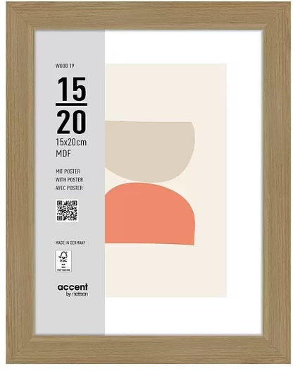 Nielsen design nielsen fotoramme 3217204 træ 19 natur 15x20 cm