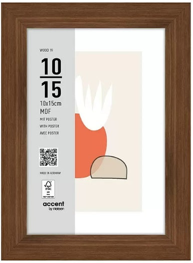 Nielsen design nielsen fotoramme 3211205 træ 19 valnød 10x15 cm