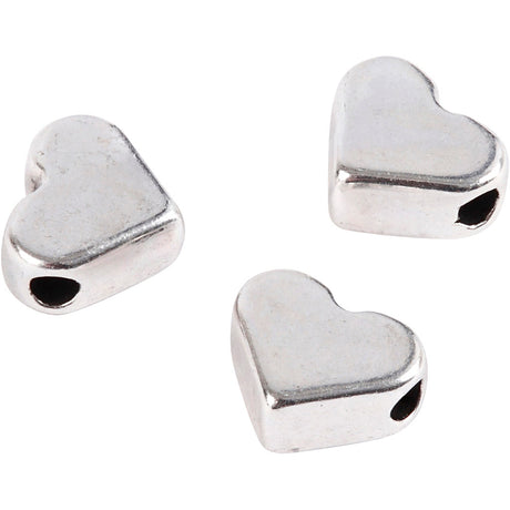 Creativ Company Space Beads Silvered, 3st.