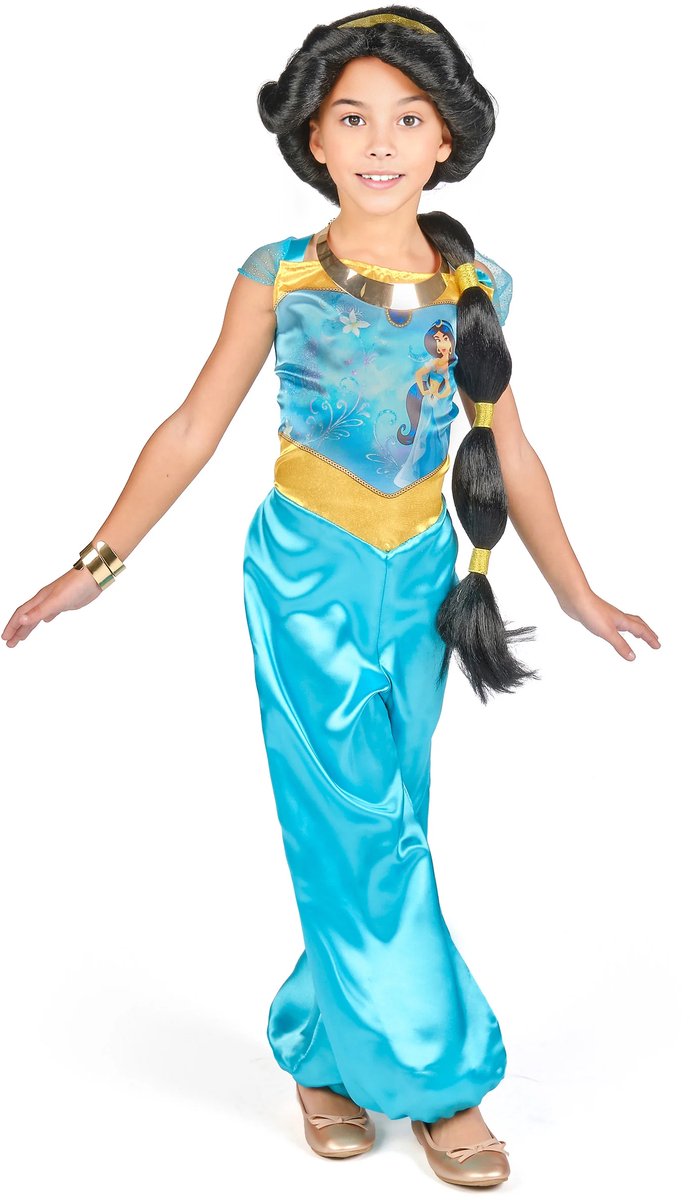 Forklædning disney prinsesse - aladdin, jasmin basic plus, størrelse xs (3t-4t år), piger