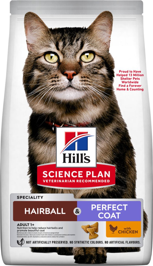 Hill's science plan kattefoder voksen hårbold perfekt pels 1,5 kg