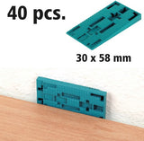 Wolfcraft afstandskiler | lavet af plastik | 40 styk - 6930000