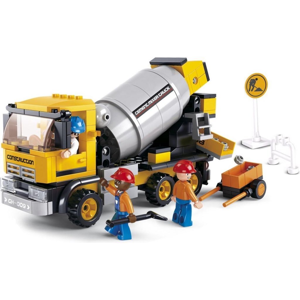 Sluban bykonstruktion cement lastbil