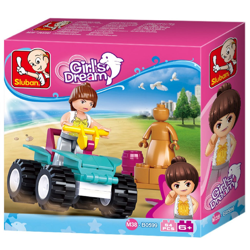Sluban m38-b0599 pigedrøm beach quad 54-delt