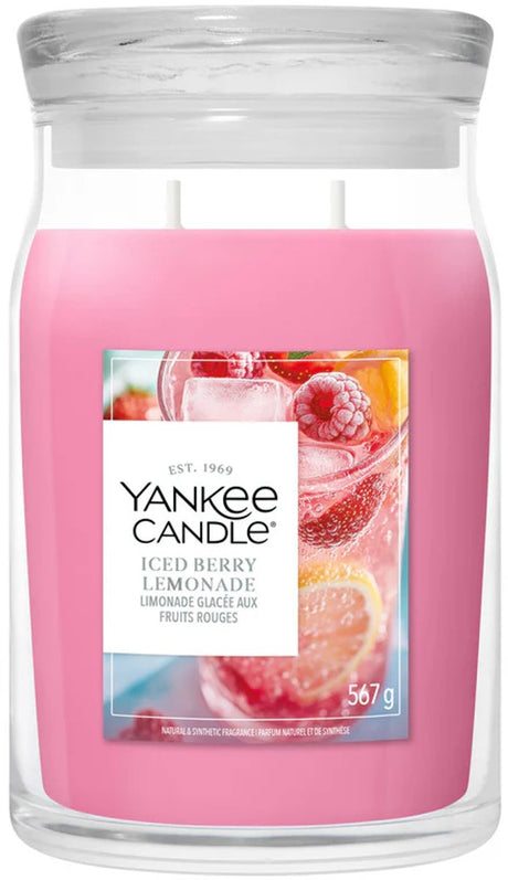Yankee lys - isbær limonade stor krukke duftlys - 90 brændende timer - to væge