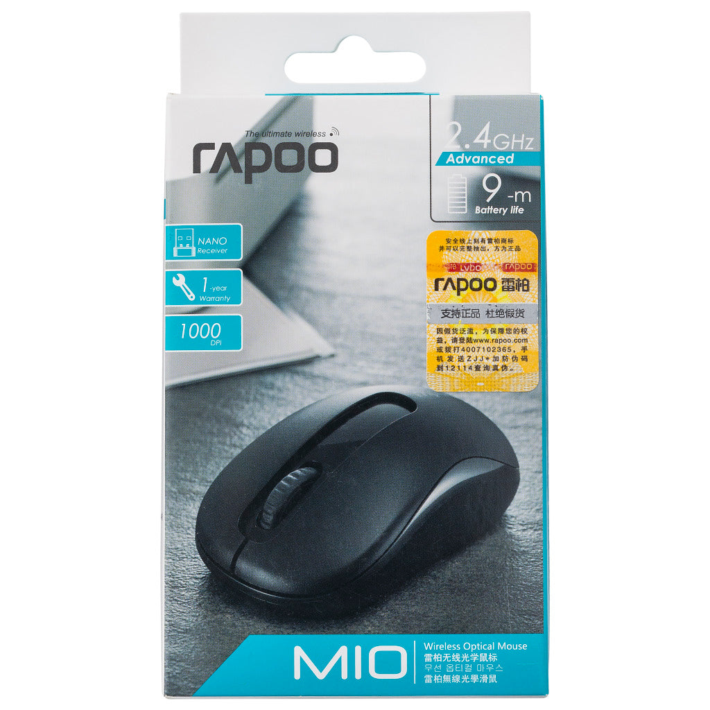 Rapoo mus opt. 2,4ghz sort m10