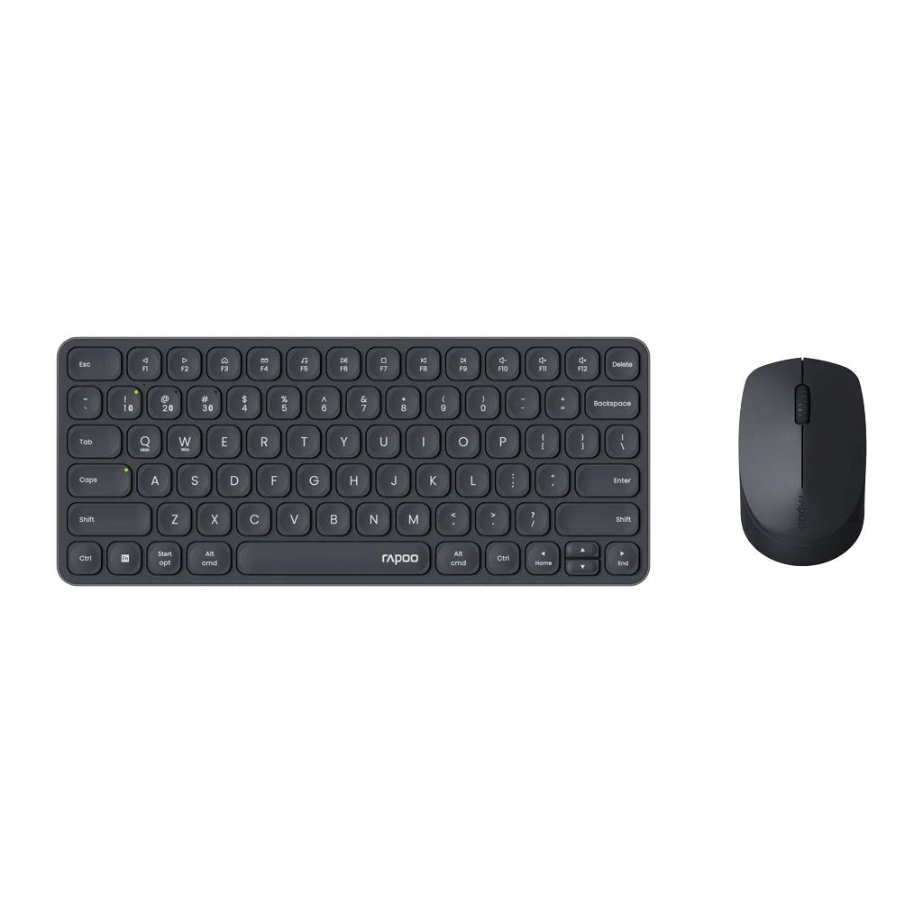 Rapoo 9010m combo sæt qwerty(nl) tastatur + mus sort