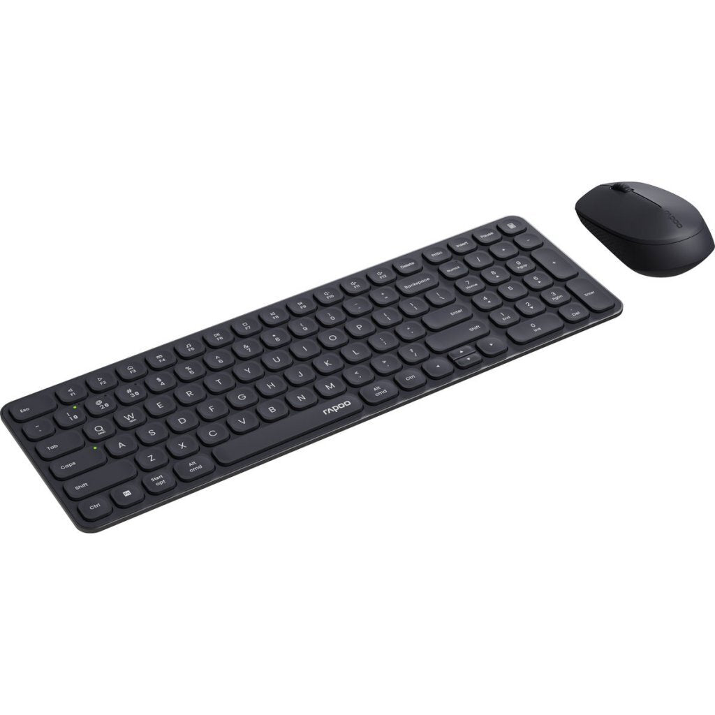 Rapoo 9310m combo sæt qwerty(nl) tastatur + mus sort