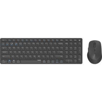 Rapoo 9700m trådløst multimode blade combo sæt mørkegrå qwerty us