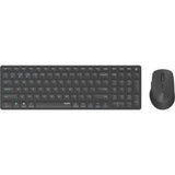 Rapoo 9700m trådløst multimode blade combo sæt mørkegrå qwerty us