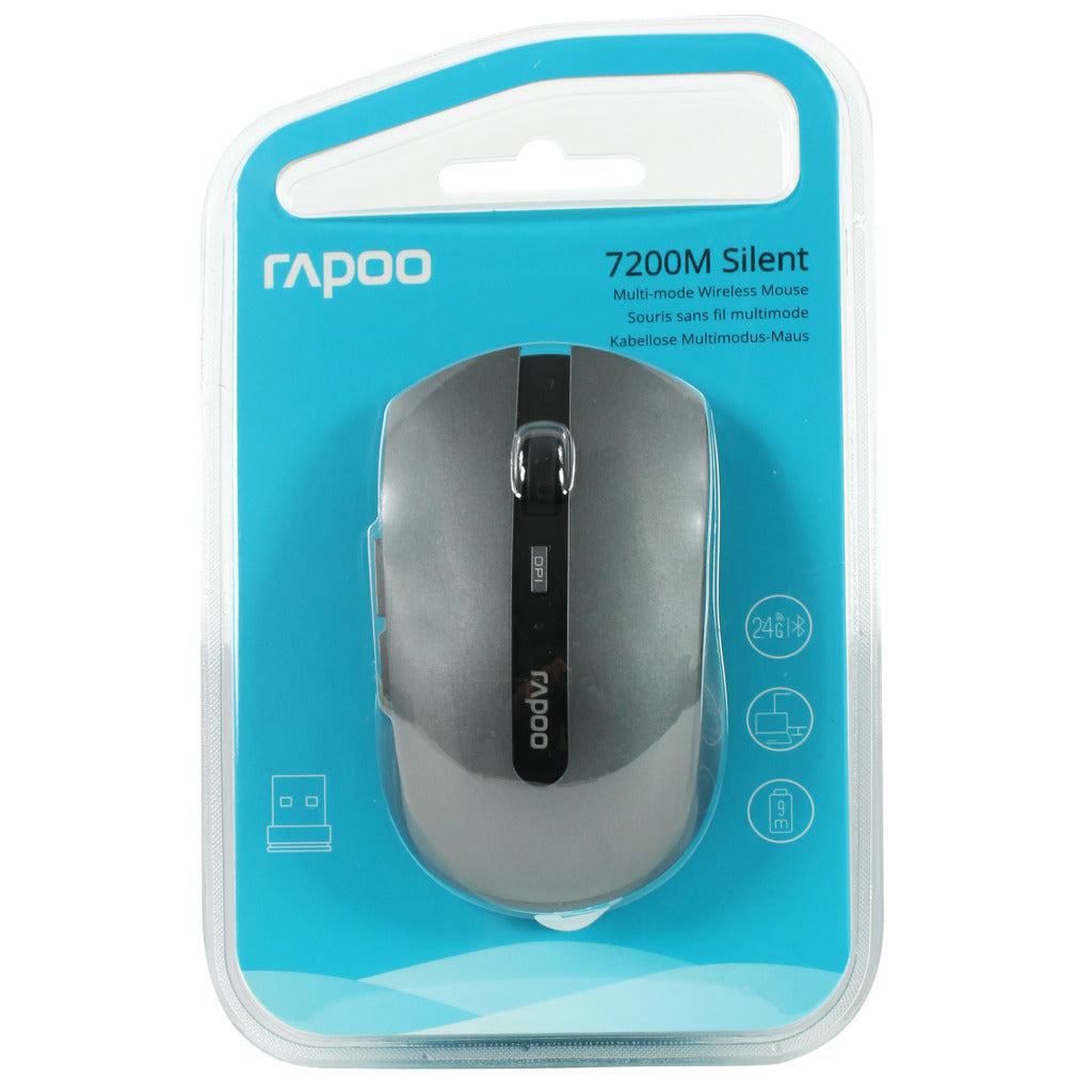 Rapoo mus mm 2,4ghz grå 7200