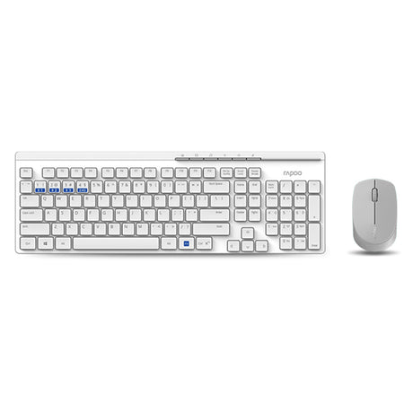 Rapoo tastatur combo mm hvid 8100m