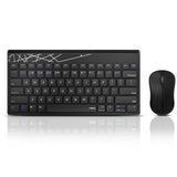 Rapoo trådløst combo sæt tastatur og mus multi-mode 8000m sort qwerty us