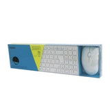 Rapoo 9300m multimode trådløst ultraslankt desktop combo sæt qwerty hvid