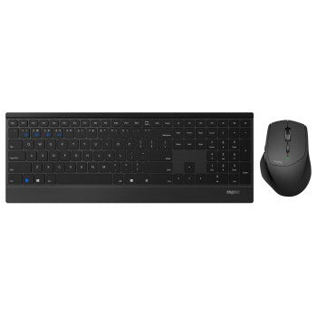Rapoo 9500m multi-mode trådløst optisk combo sæt ui version sort