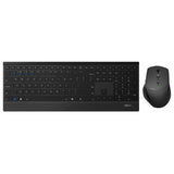 Rapoo 9500m multi-mode trådløst optisk combo sæt ui version sort