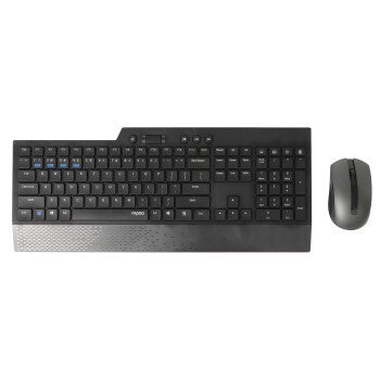 Rapoo 8200t multimode trådløs desktop combo sæt sort qwerty us
