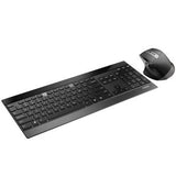 Rapoo 9900m trådløst ultratyndt multi-mode skrivebordssæt ui sort
