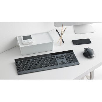 Rapoo 9900m trådløst ultratyndt multi-mode skrivebordssæt ui sort