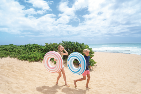 Intex Sweirly Whirly Swimming Band med håndtag Ø 91 cm