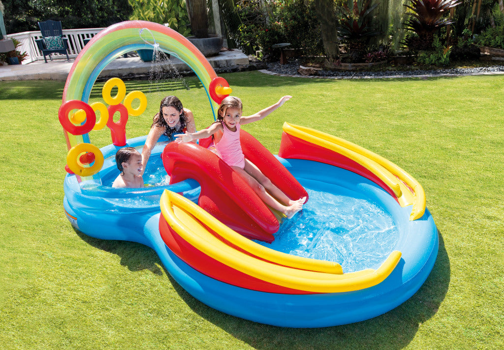 Intex spiller swimmingpool regnbue