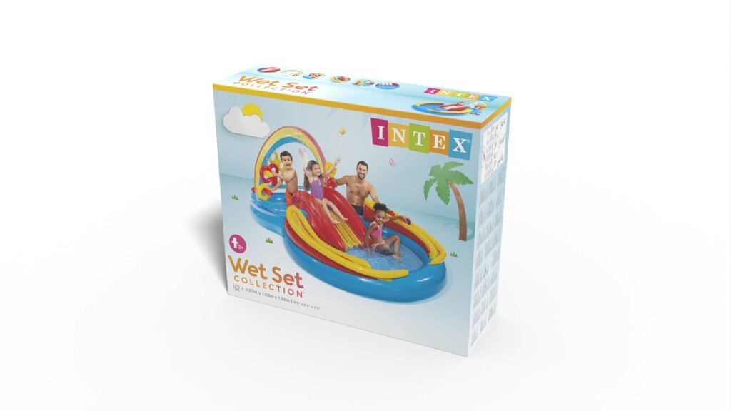 Intex spiller swimmingpool regnbue
