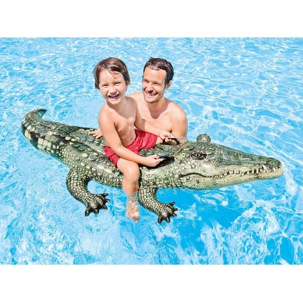 Intex realistisk krokodille ride-on 170x86 cm
