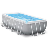 Intex 26790gn prisme ramme swimmingpool 400x200x122 cm grå blå