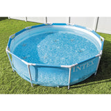 Intex 28208gn metalstel ved stranden pool + filterpomp 305x76 cm blå