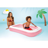 Baby swimmingpool rektangulær - lyserød