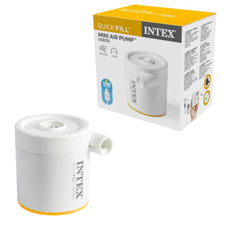 Intex 66616 quickfill USB150 elektrisk pumpe hvid