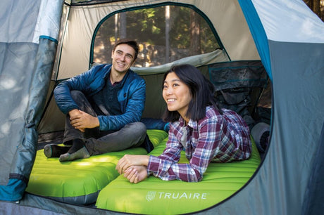 Intex 64097NP Truaire Twin Dura-Beam Camping Madras med QuickFill USB150 Air Pump 191x76x17cm