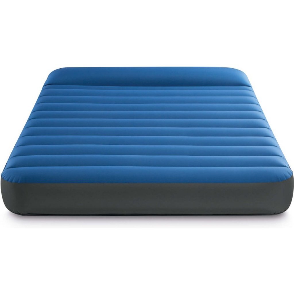 Intex 64012 Truaire Twin Dura-Beam Camping Madras med QuickFill USB150 Air Pump 191x137x22 cm