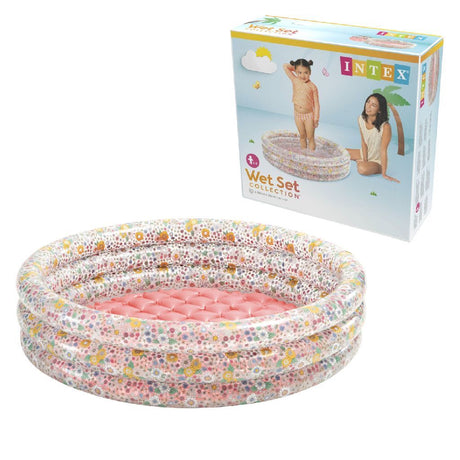 Intex vådsæt kollektion babybadekar sweet blossom 86x25 cm pink