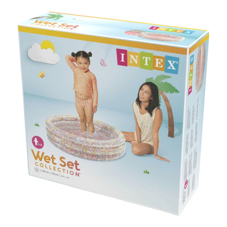Intex vådsæt kollektion babybadekar sweet blossom 86x25 cm pink
