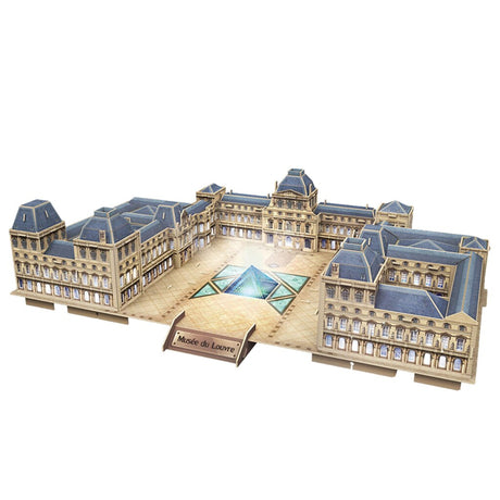 Kubik sjovt 3D puslespil Louvre med LED (2011414)