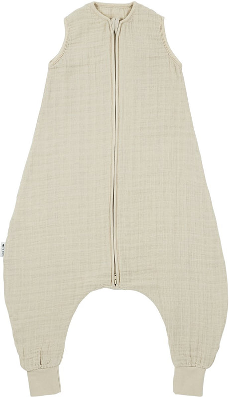Meyco baby uni sommersøvn overall trøje - 92 cm - forvasket hydrofil - blødt sand