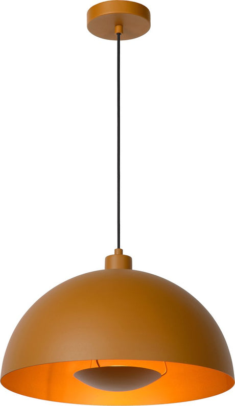 Lucide siemon - hængelampe - ø 40 cm - 1xe27 - okkergul